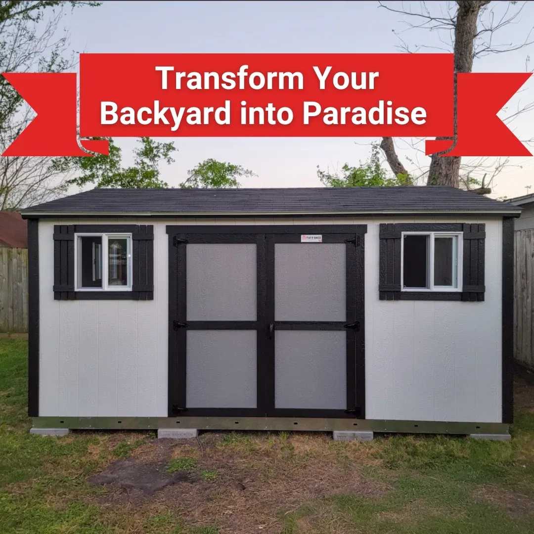 Transforming your backyard.