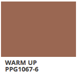 Warm up PPG Paint card