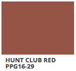 Hunt Club Red PPG Paint card
