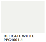 Delicate White PPG Paint Card