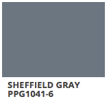 Sheffield Gray PPG color card