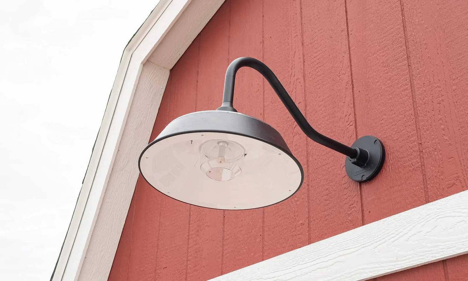 Solar powered cottage barn light