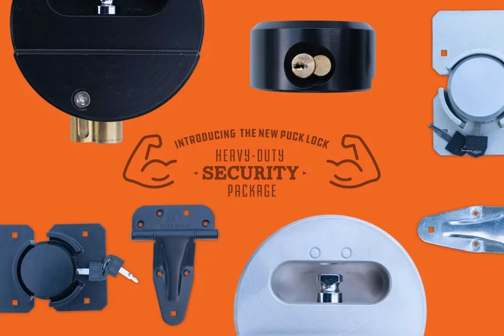 Heavy-Duty security package with puck lock hero