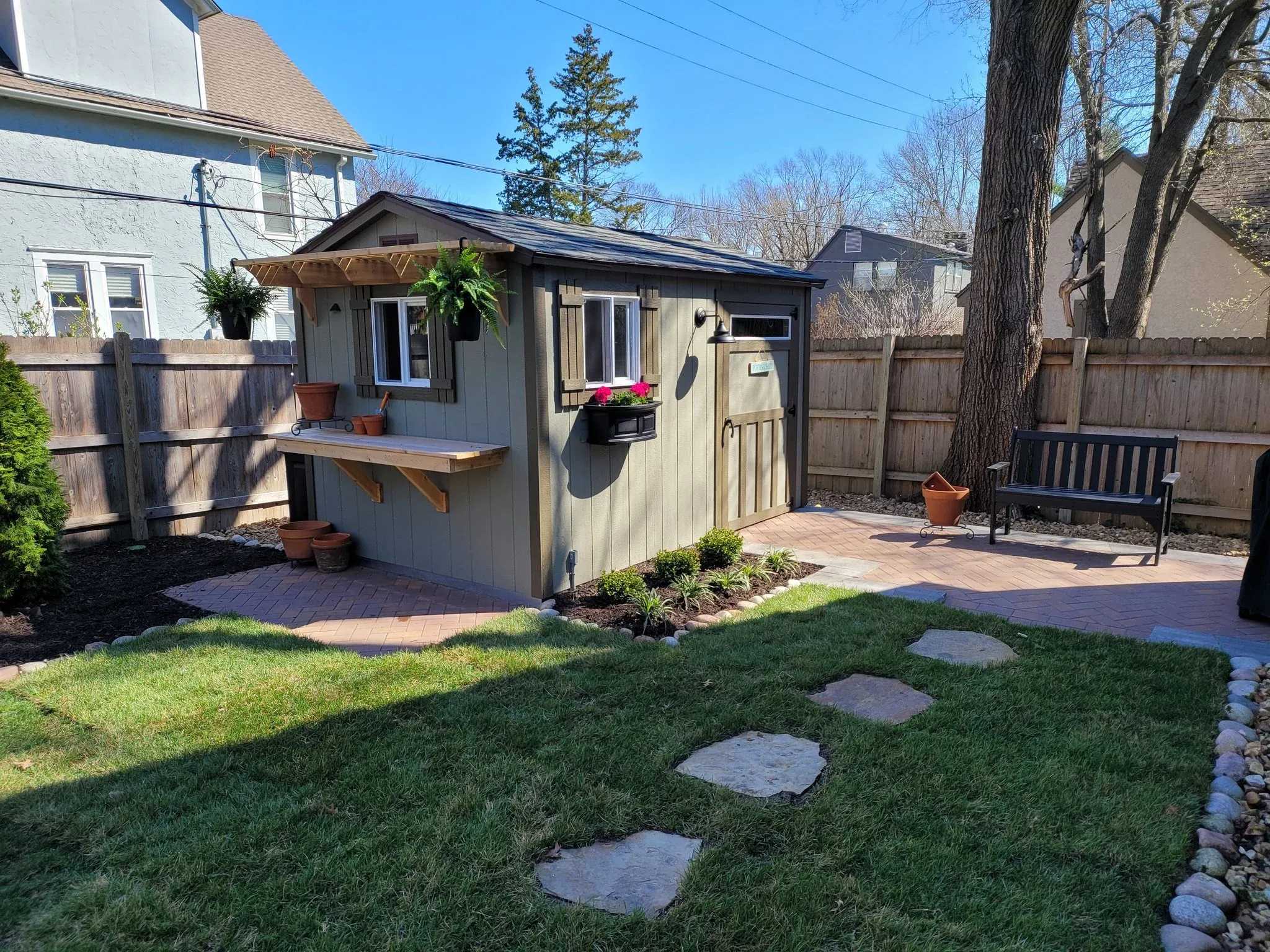 TR-700 for a man cave. With shelves on the side of the building.