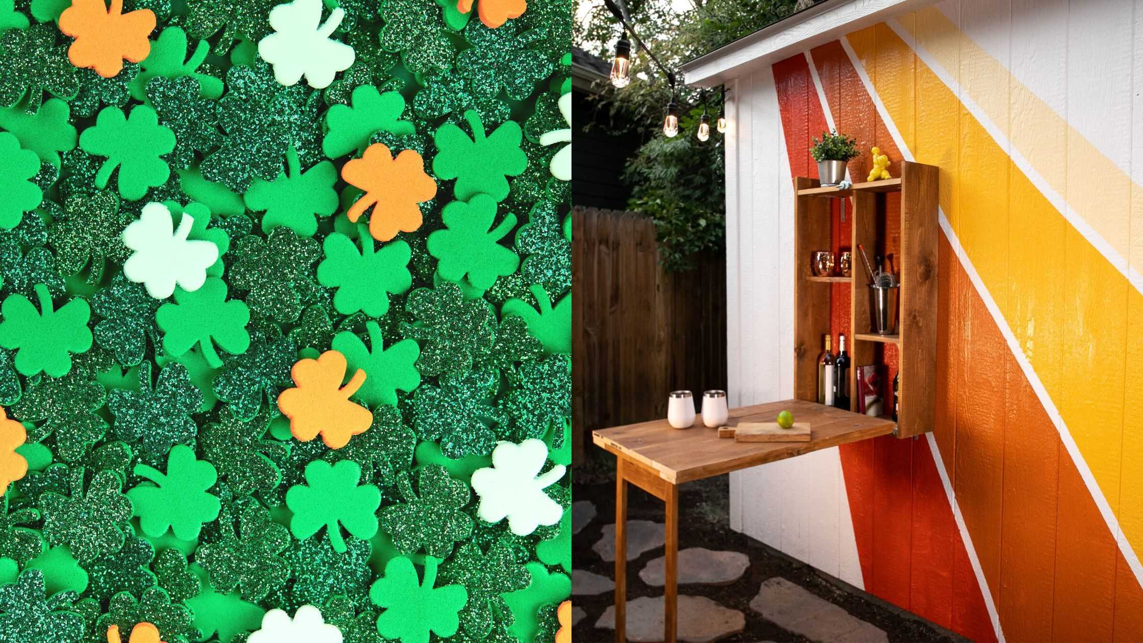 A Murphy Bar on the side of a shed.