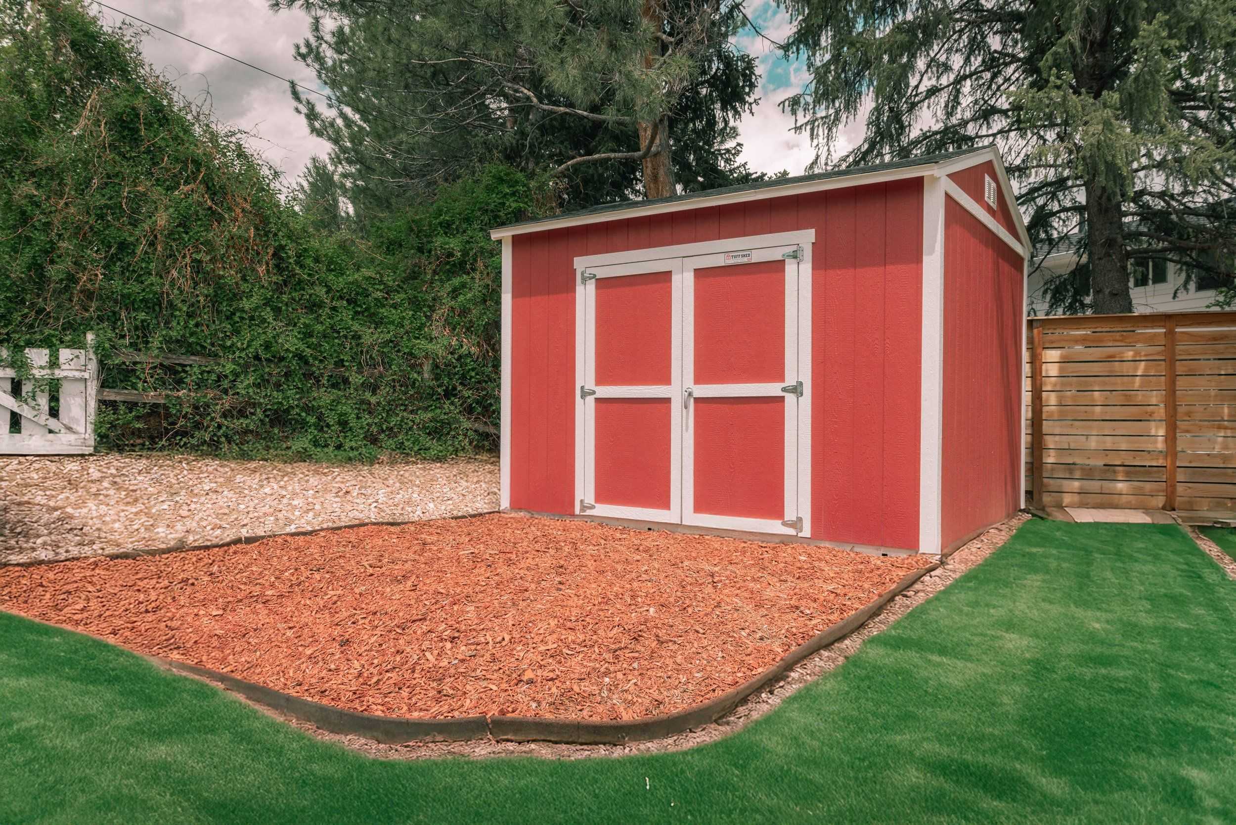 A shed for gardening.