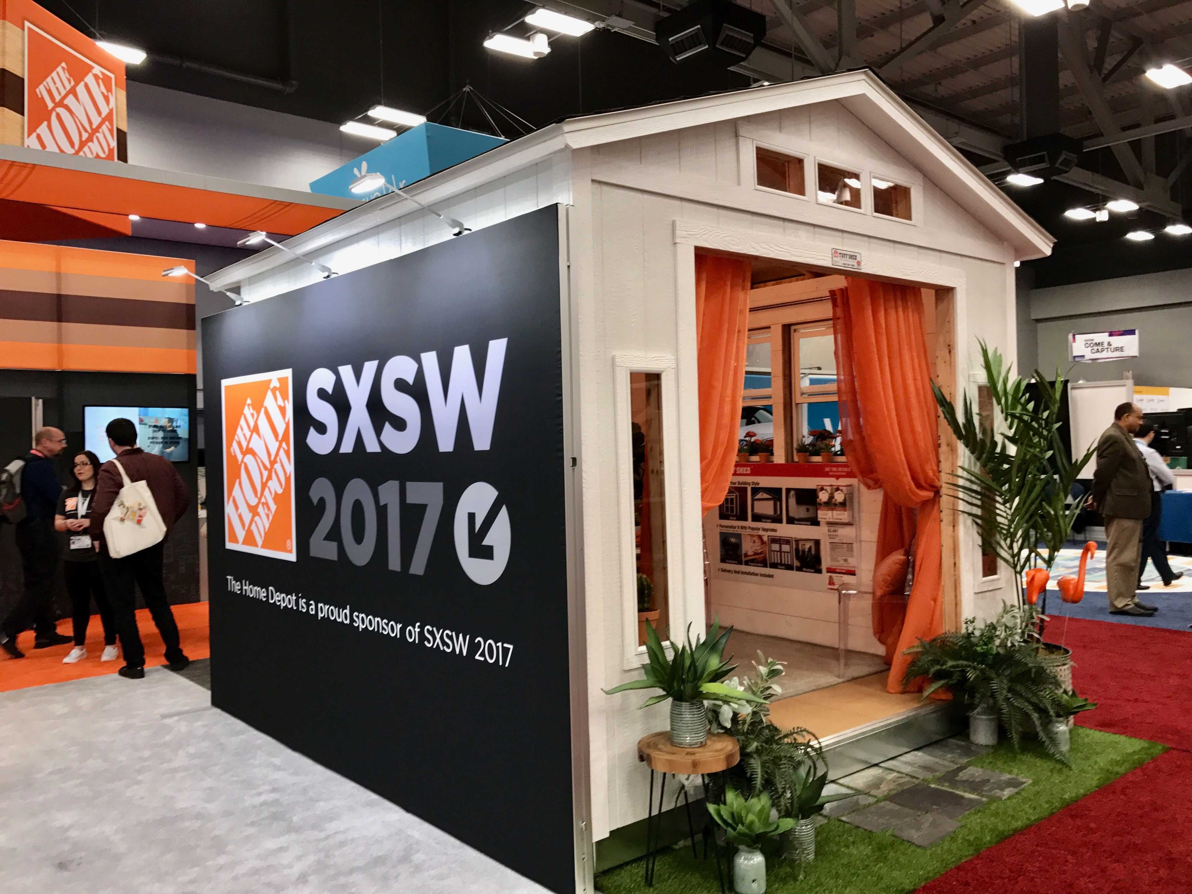 A TB-800 shed on display at the South by Southwest Festival in 2017