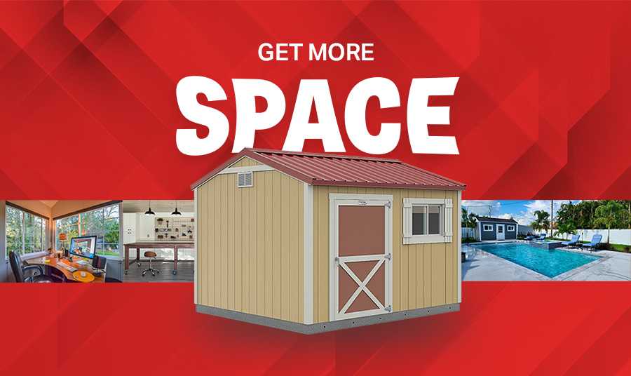 Get more space with Tuff Shed
